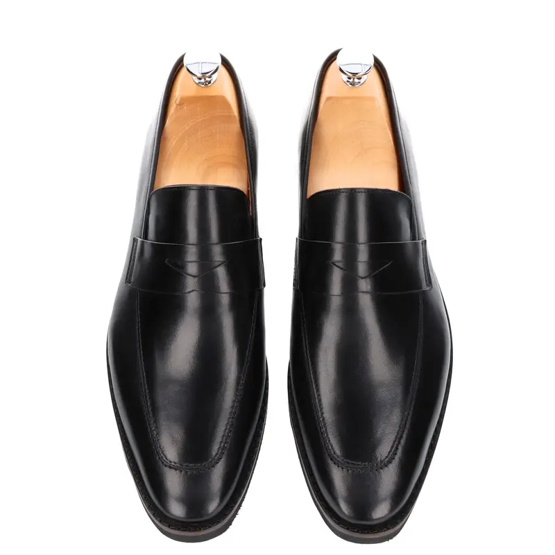 Mocassins Loafer homme Cuir Noir - Semelle EVA Confort - Oscar