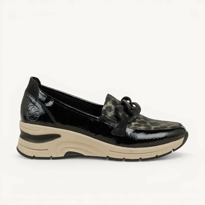 Mocassins N9350 - RIMOP RIEKER Femme Noir