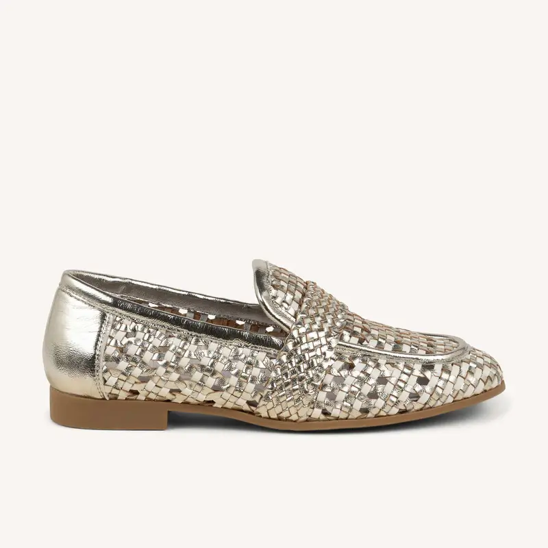Mocassins YLITRES INFINI Femme Or/Bronze