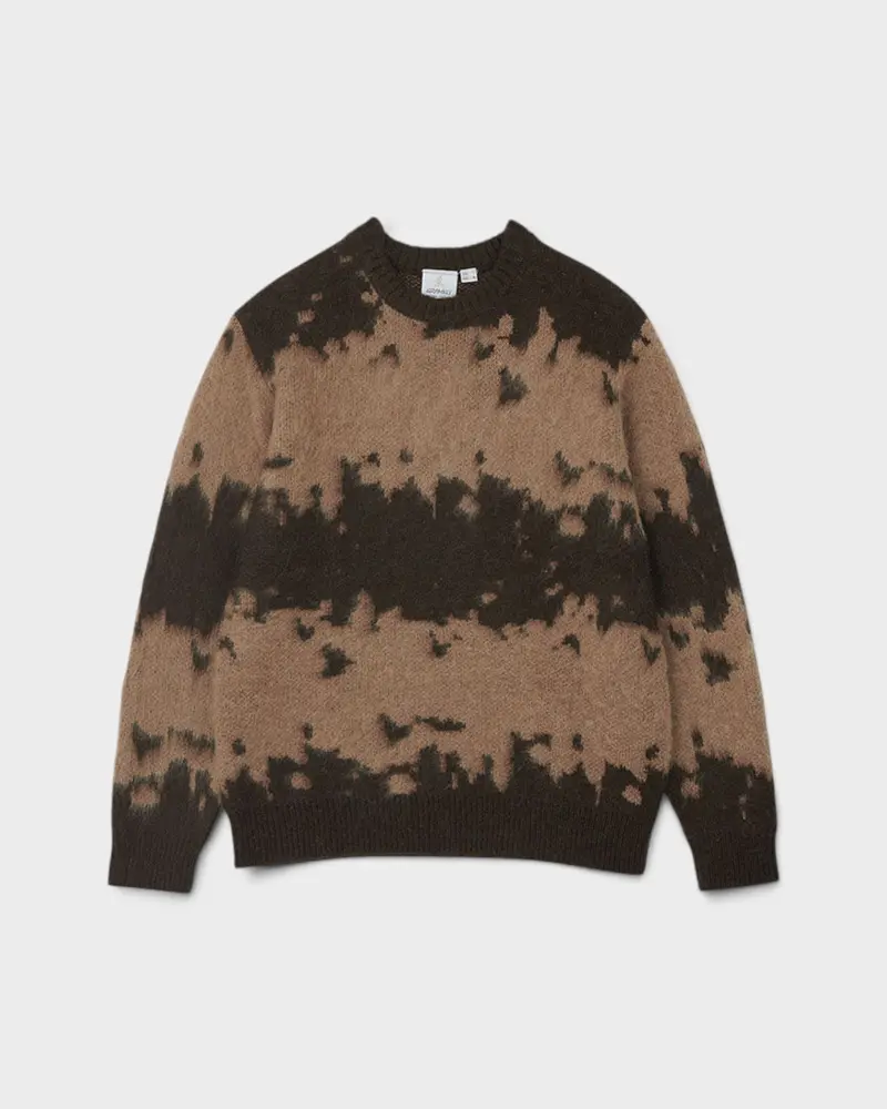 Mohair Splatter Sweater Taupe Splatter