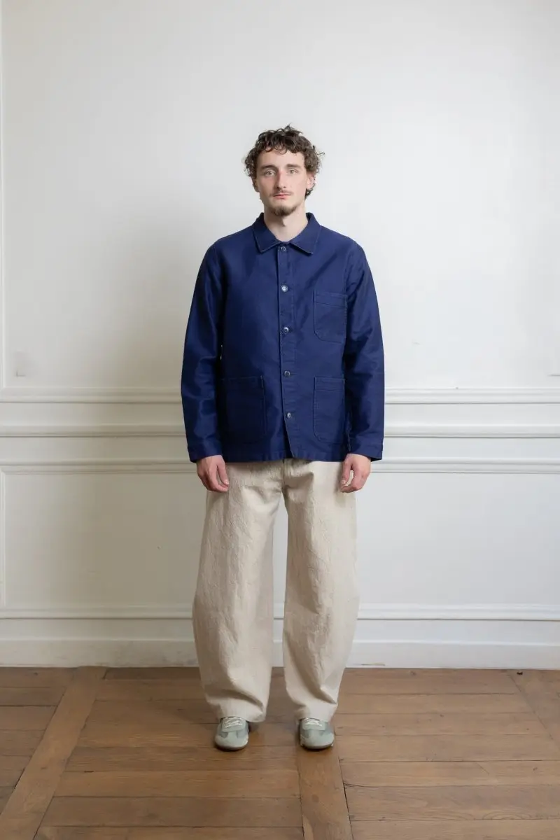 MOLESKIN WORK JACKET BLUE