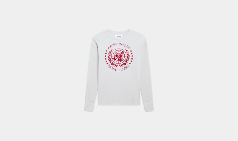 "MONDE LIBRE" THERMAL TEE-SHIRT