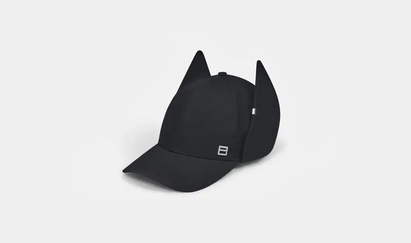 MOSHUI BLACK BONNET D'ANE HAT