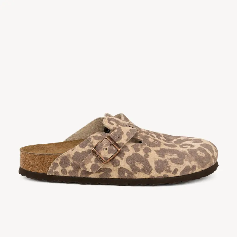 Mules BOSTON LEO SANDCASTLE BIRKENSTOCK Femme Beige