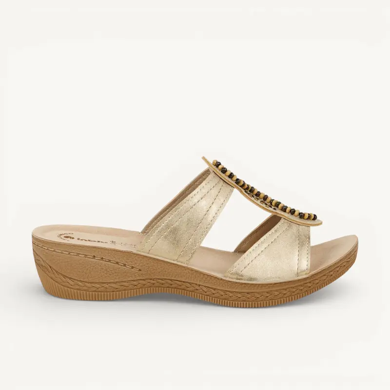Mules CONPON INBLU Femme Or/Bronze