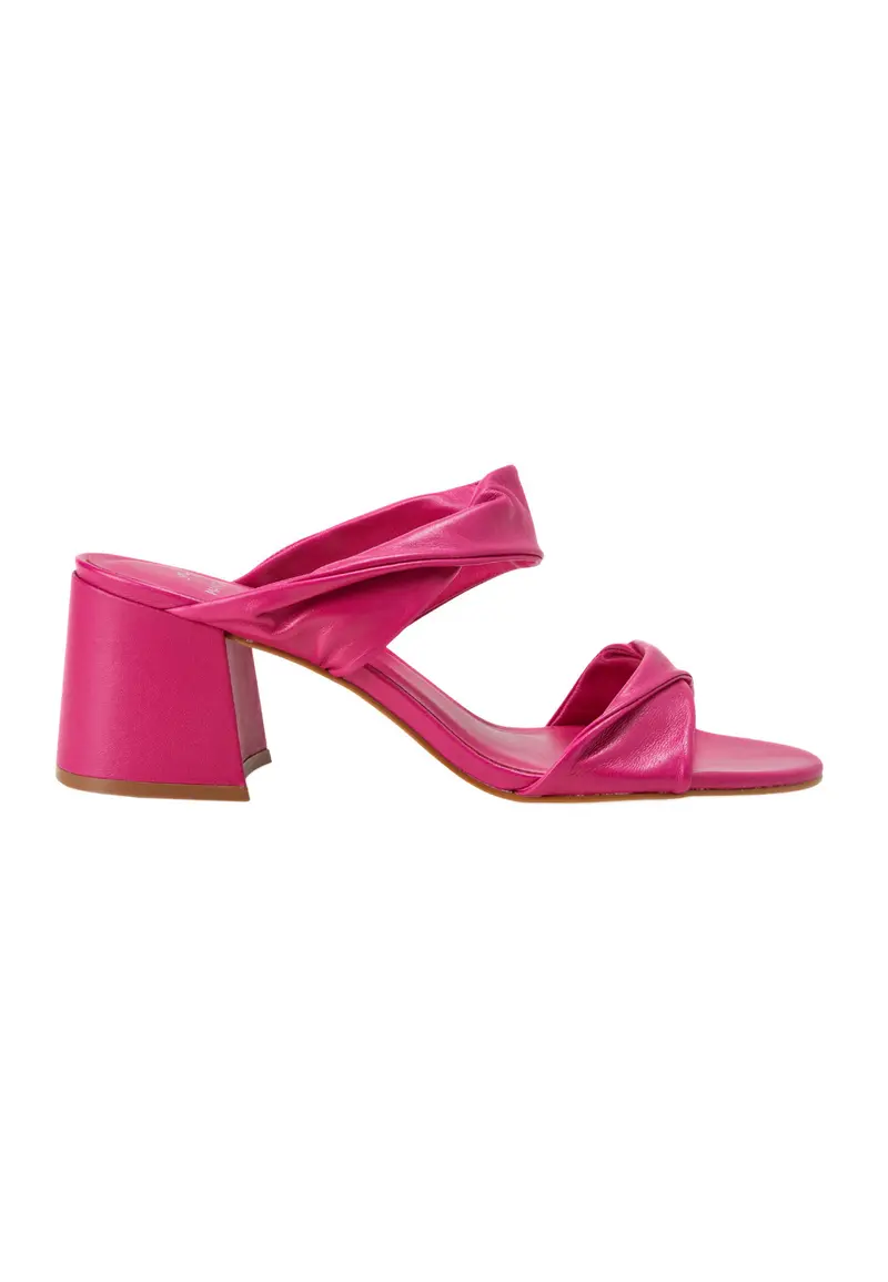 Mules Daim Talon Bloc 6,5 cm Xaxim — Mangará