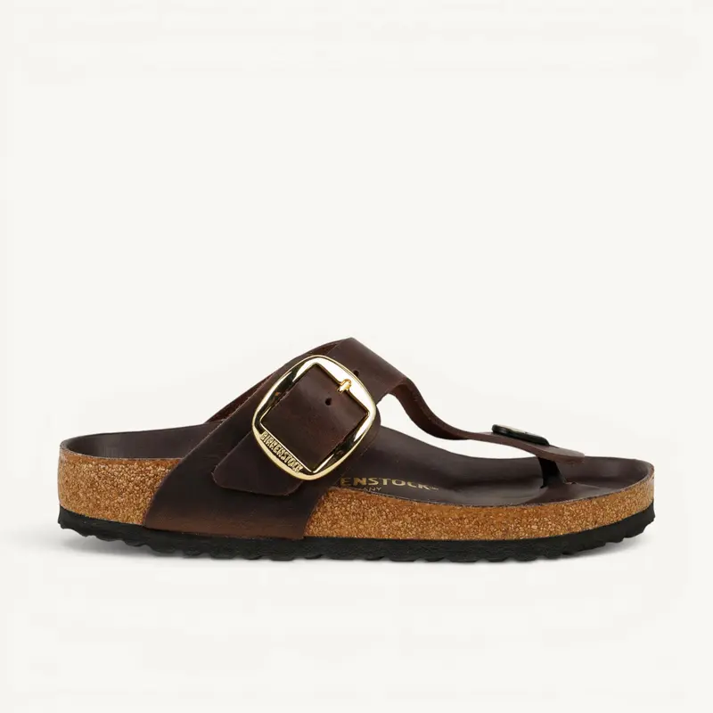 Mules GISEH BIG BUCKLE BIRKENSTOCK Femme Marron