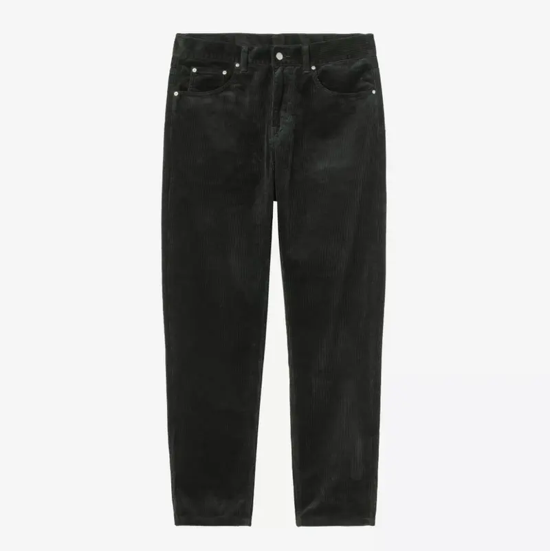 Newel pant en velours Carhartt WIP raven green