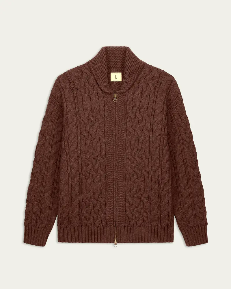 Nitto knitwear - Ohannes veste - Marron