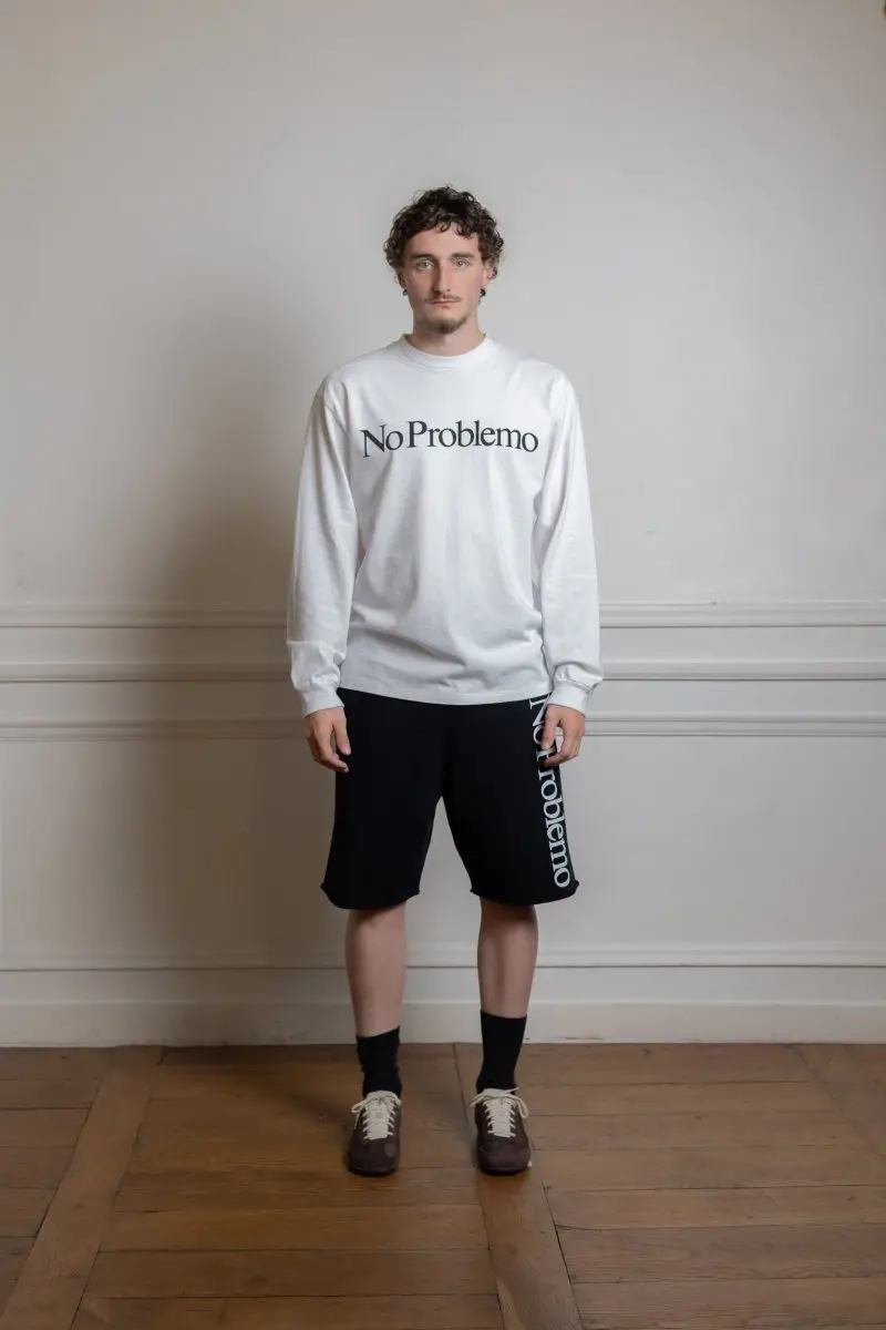 No Problemo LS Tee White