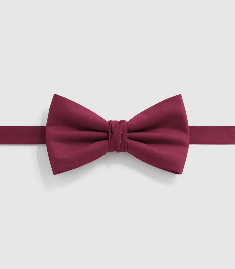 Nœud papillon en soie fuchsia