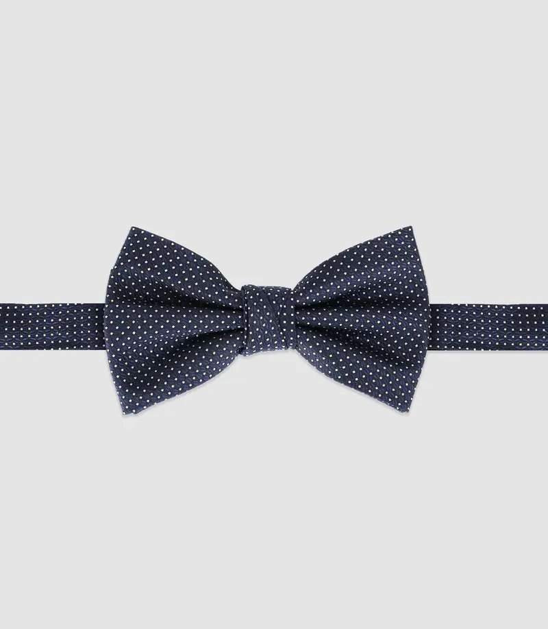 Nœud papillon en soie marine NPTOM