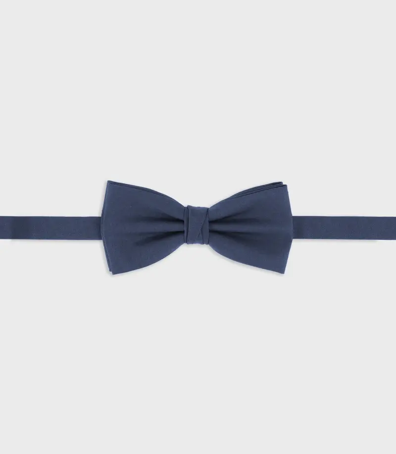 Nœud papillon en tissu marine