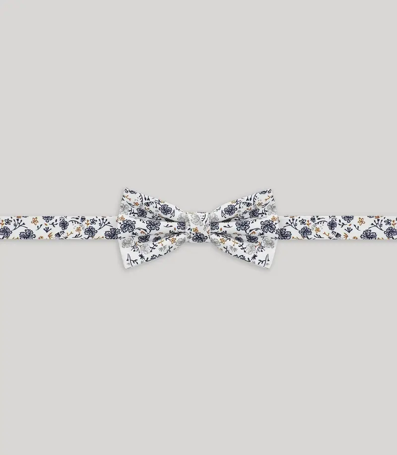 Noeud papillon fantaisie blanc