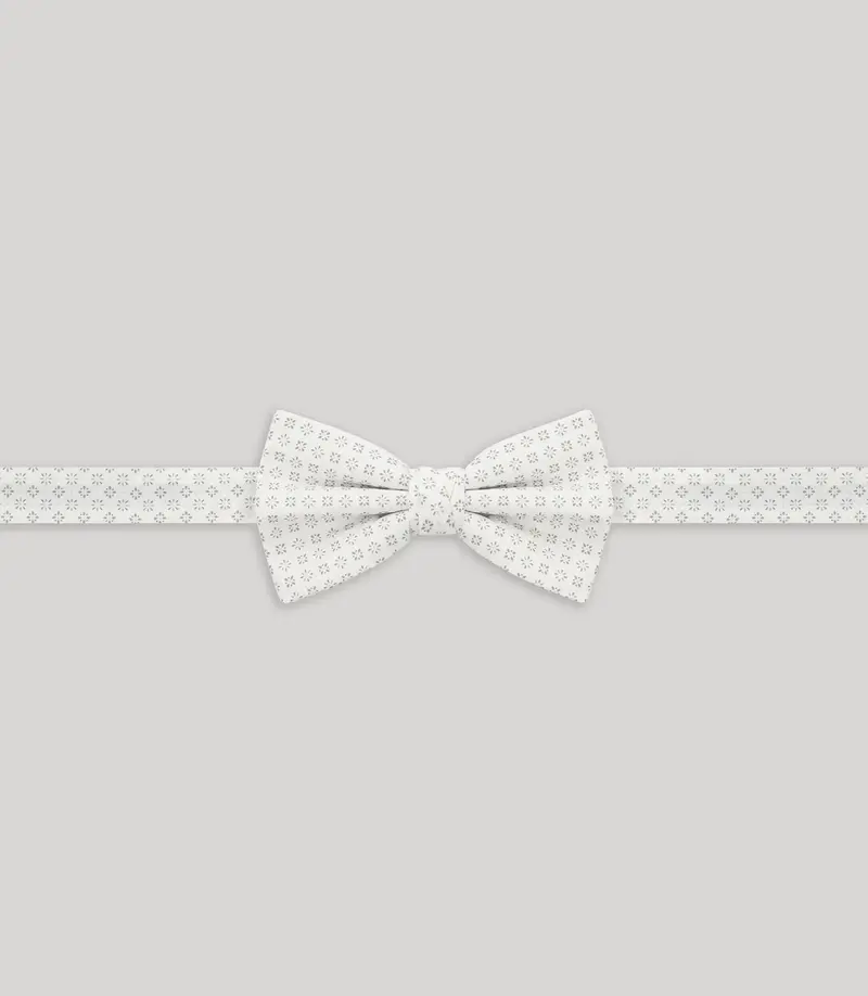 Nœud papillon fantaisie blanc