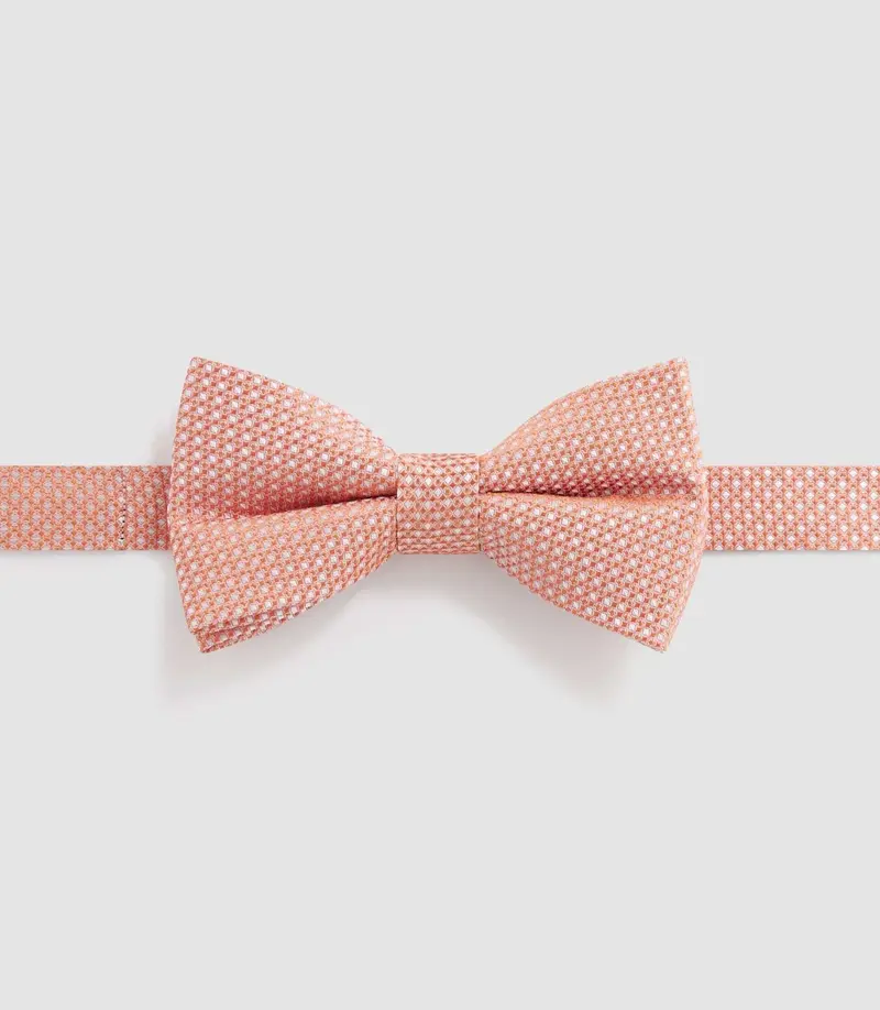 Nœud papillon orange "Npuva"