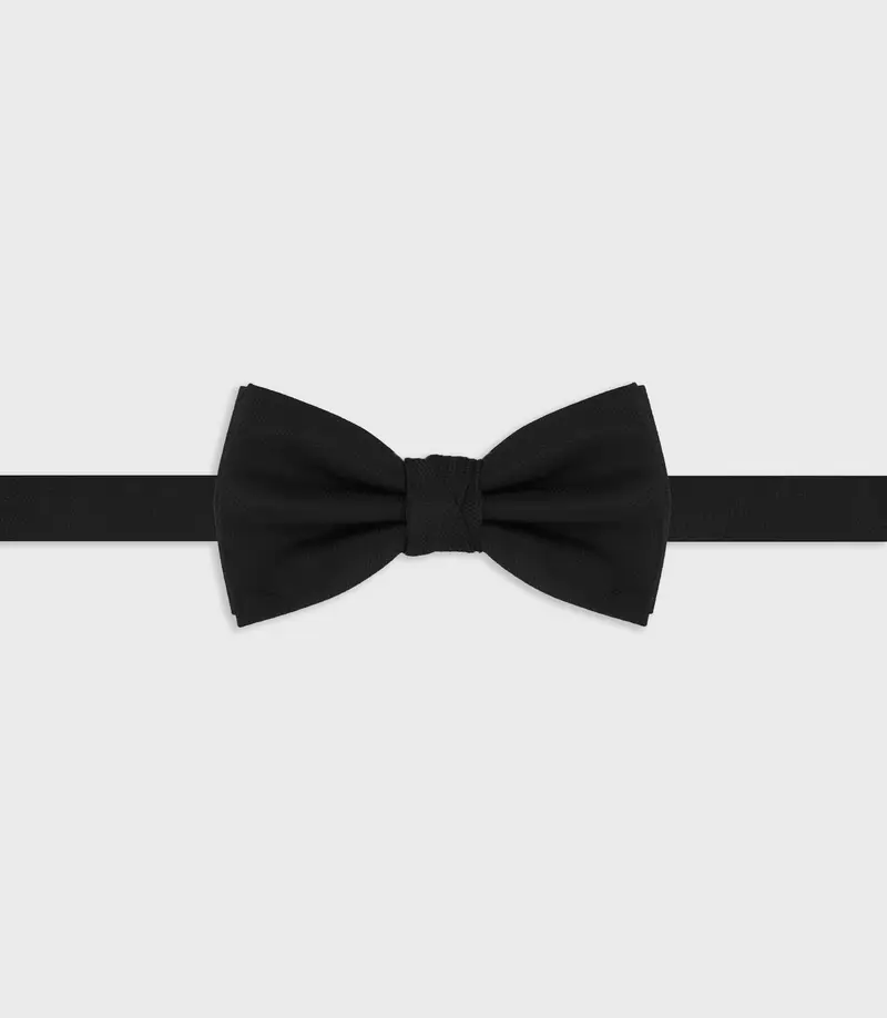 Noeud papillon uni noir