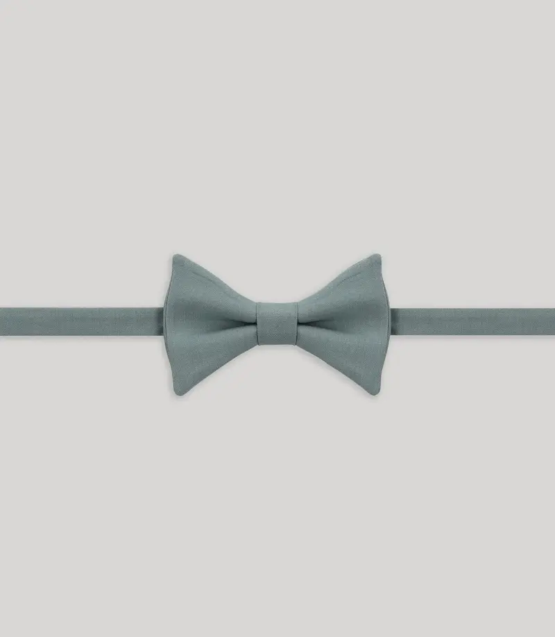 Nœud papillon uni vert clair