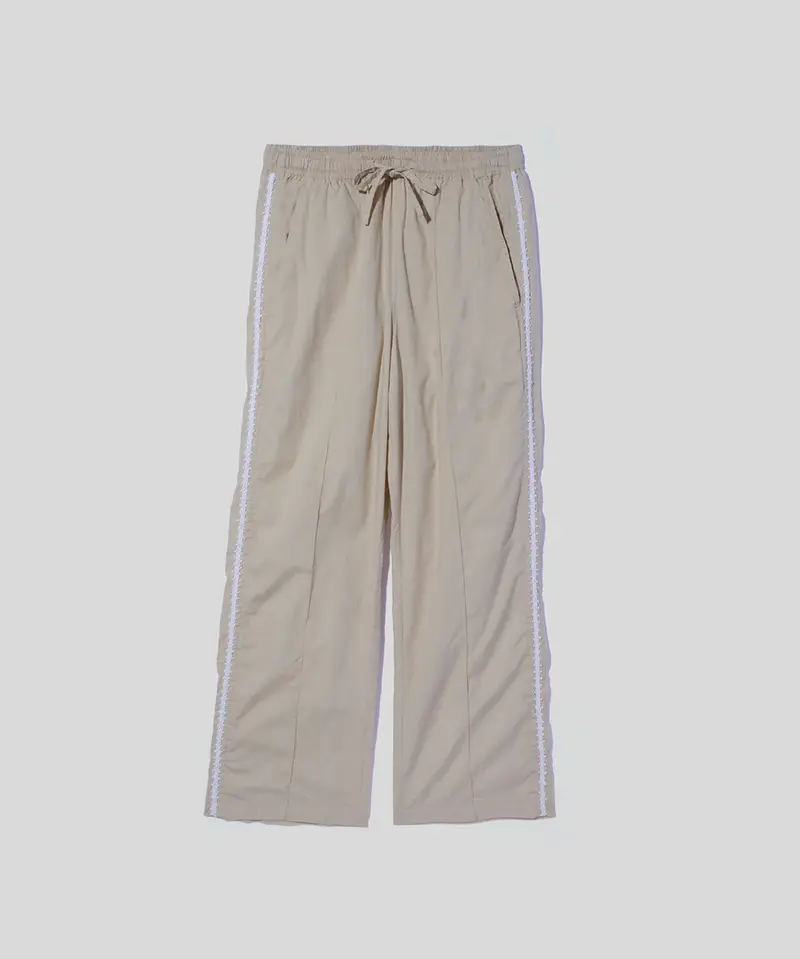 Nomarhythm Textile Beige Embroidery Pants