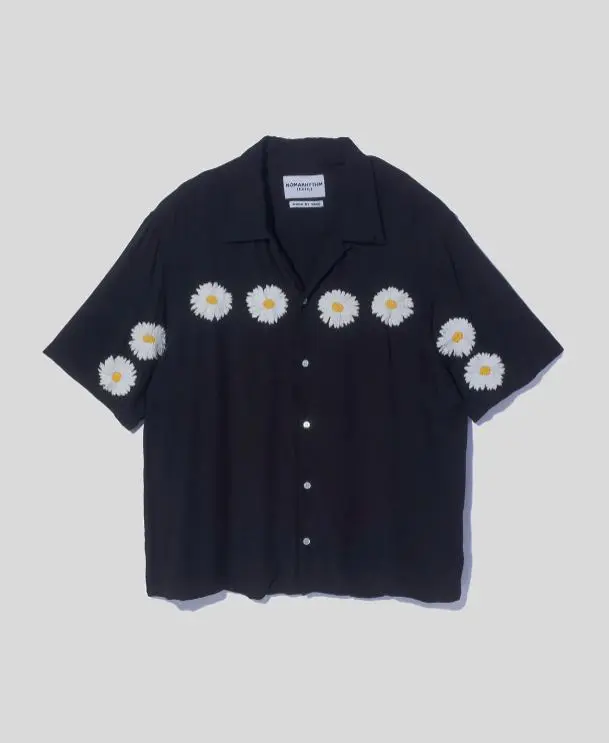 Nomarhythm Textile Flower Embroidery Shirt