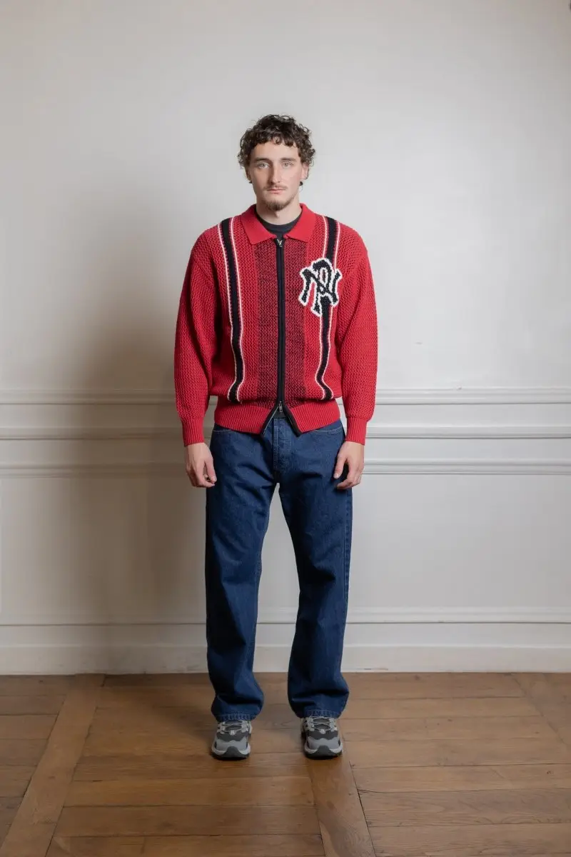 Nyp Sports Crochet Jumper RED