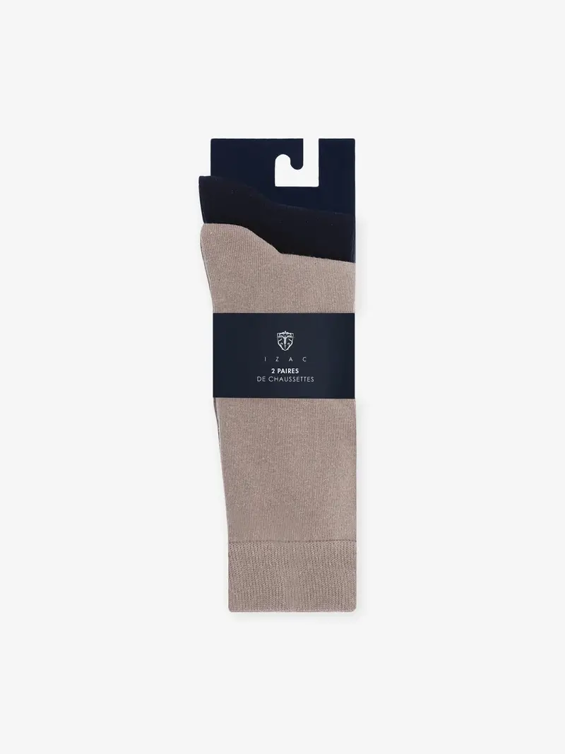 Pack de 2 chaussettes camel