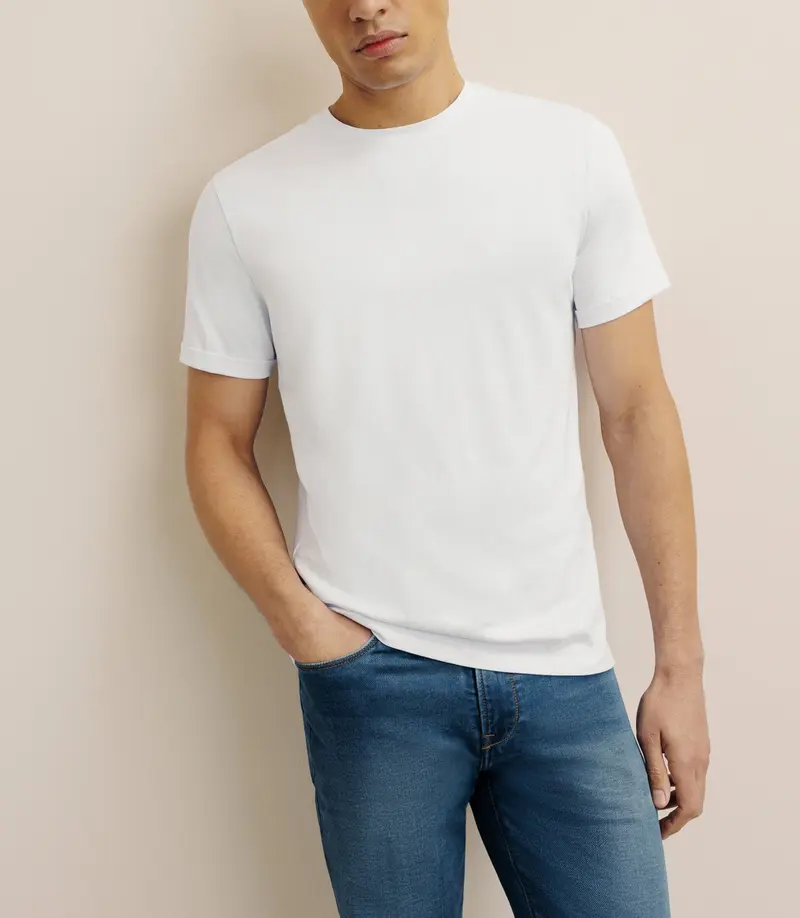 Pack de 2 t-shirts col rond blanc