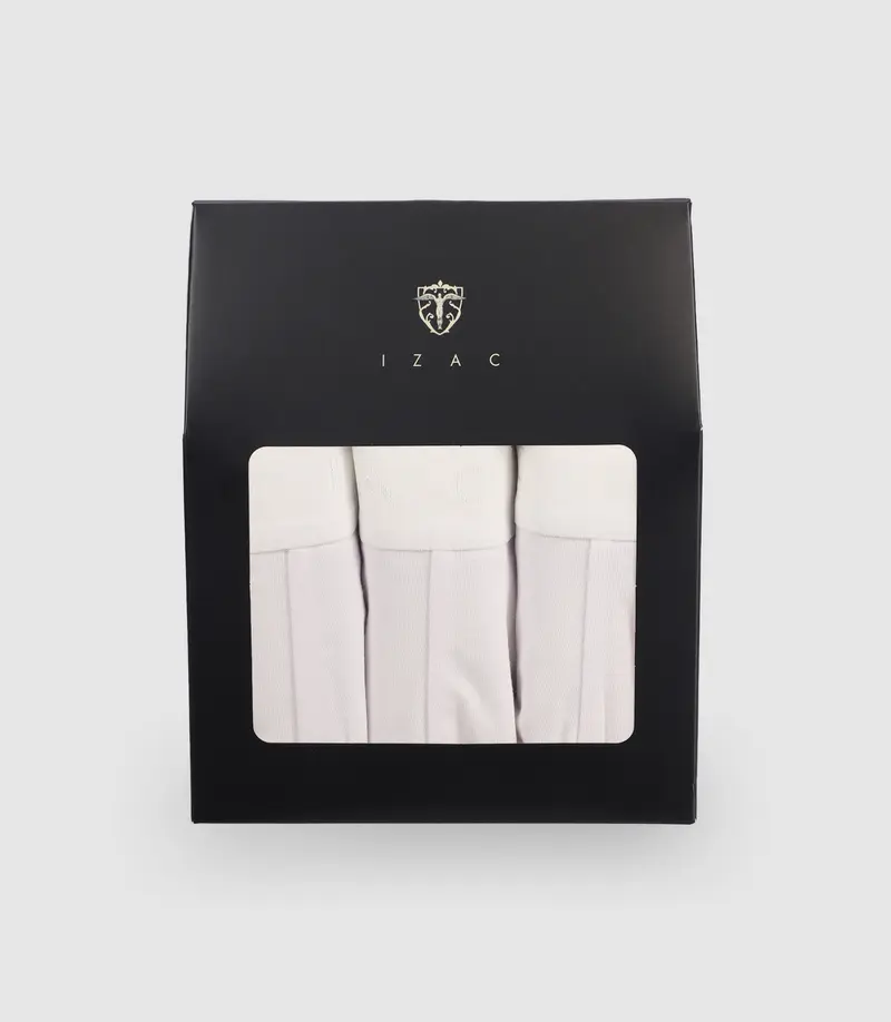 Pack de 3 boxers blanc