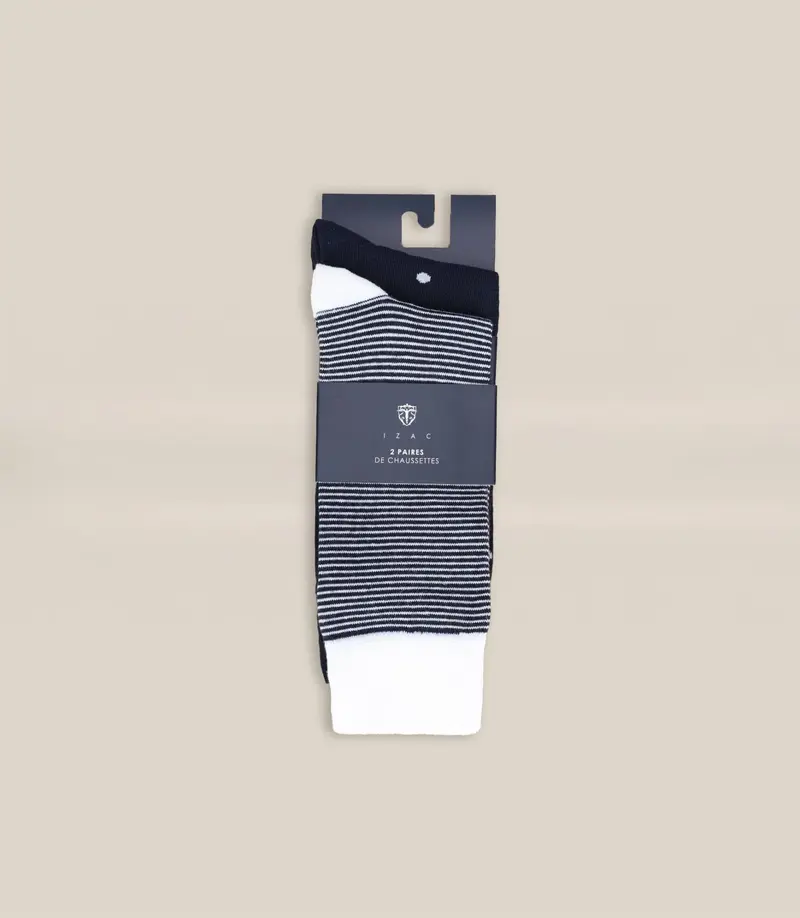 Pack de chaussettes unies marine