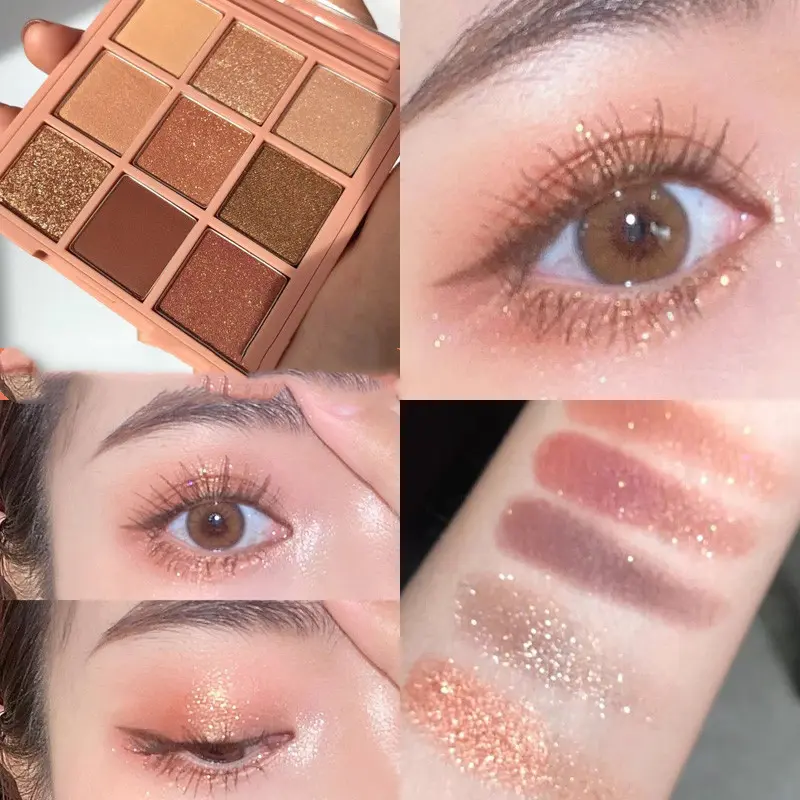 Palette de fards à paupières nacrés et pailletés – 12 g