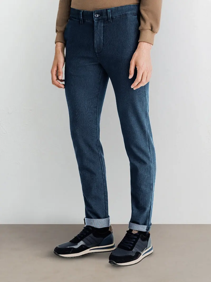 Pantalon armuré indigo