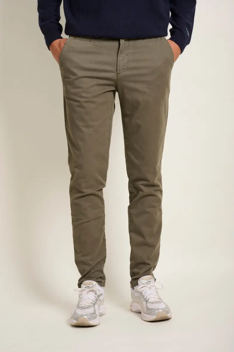 PANTALON BASIC CHINO - MILITARY