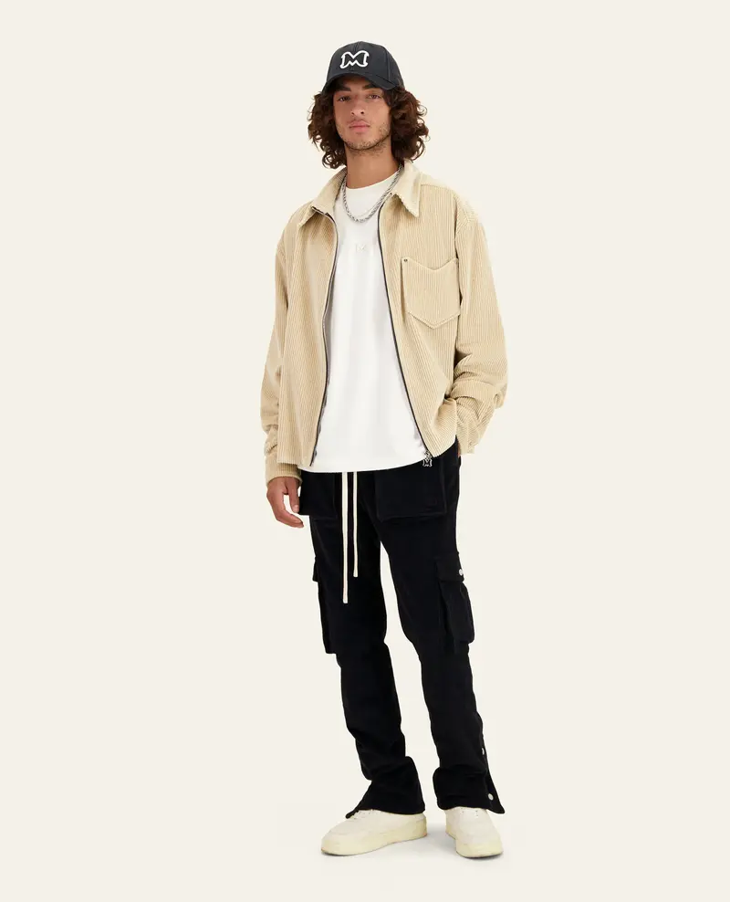 PANTALON CARGO FP VELOURS - NOIR