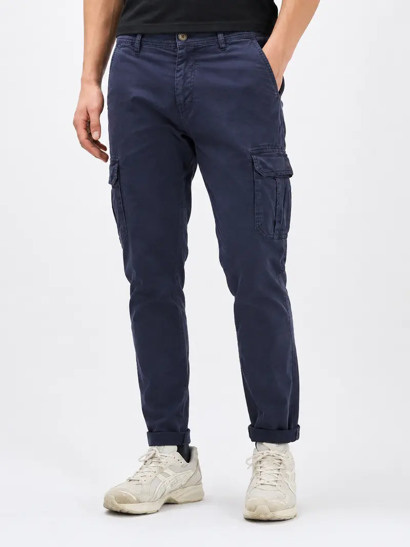 Pantalon cargo homme bleu