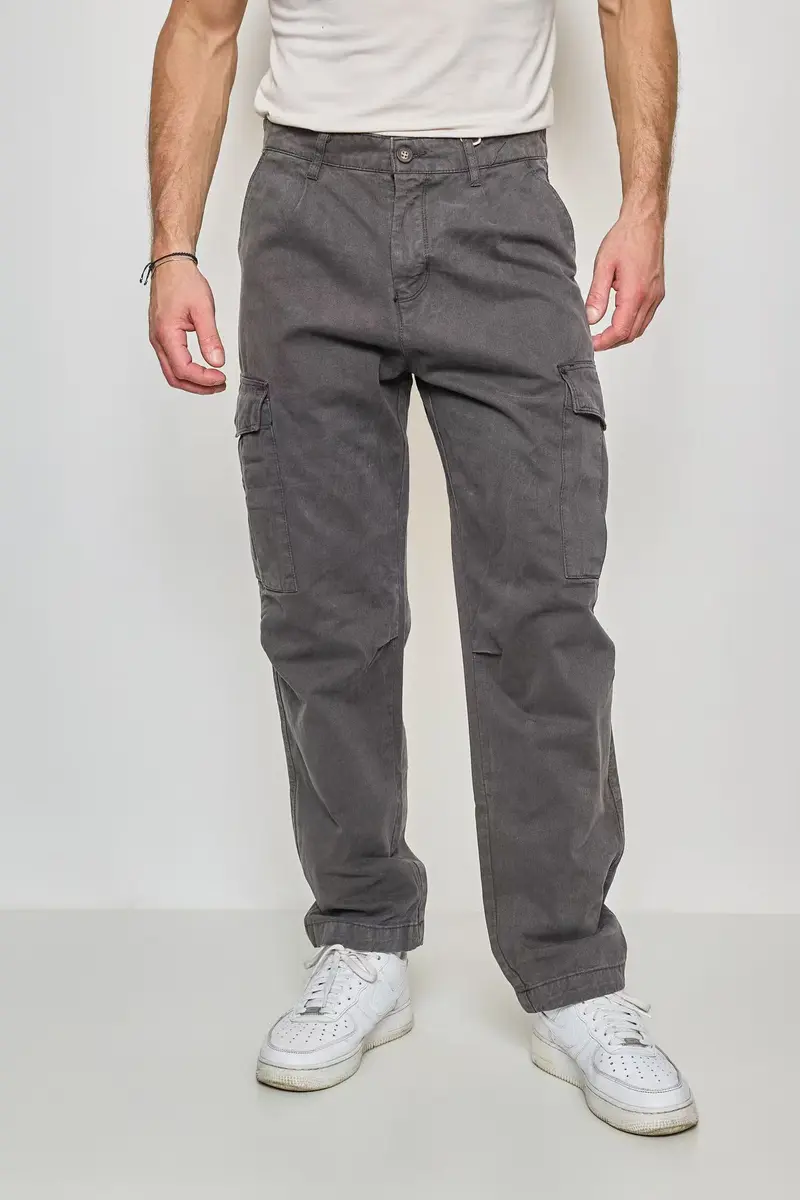 Pantalon Cargo Homme Gris