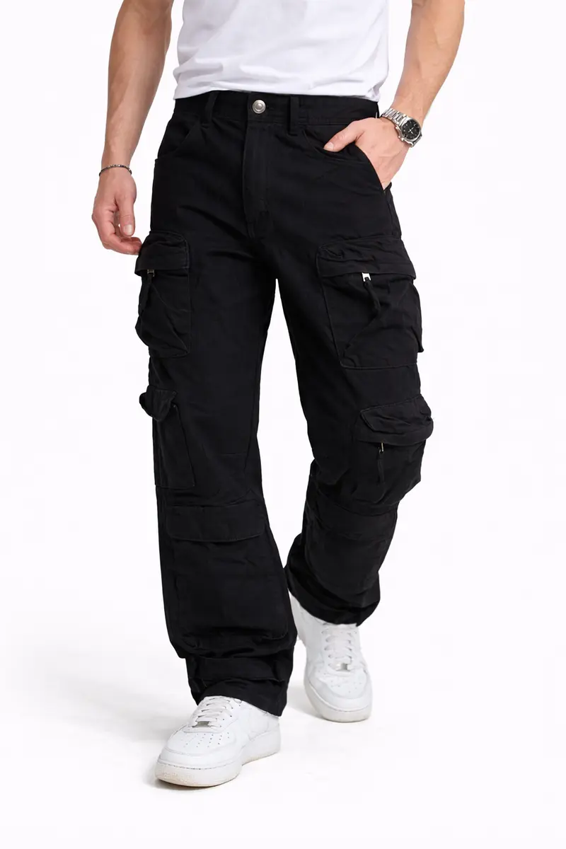 Pantalon Cargo Homme Noir