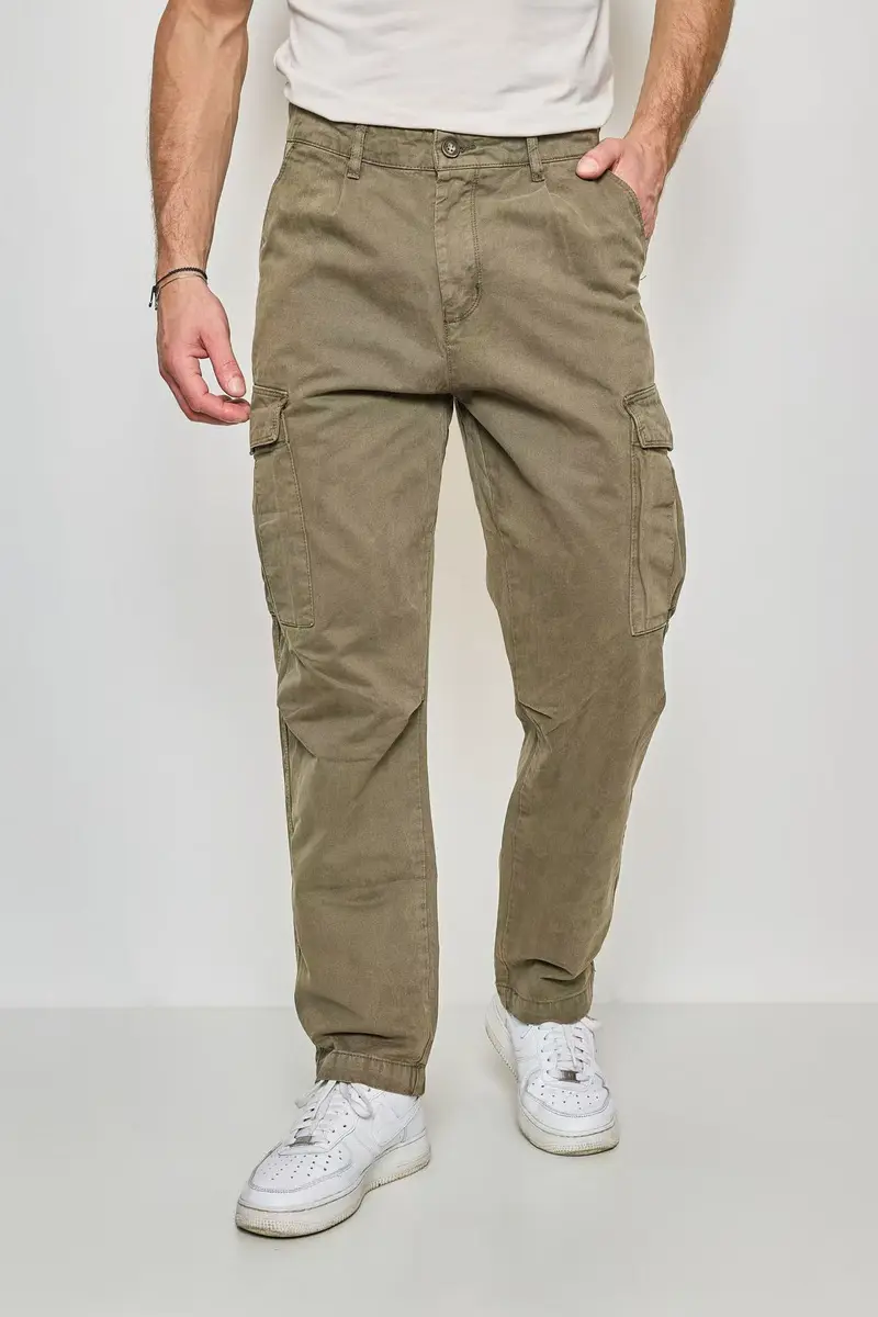 Pantalon Cargo Homme Vert