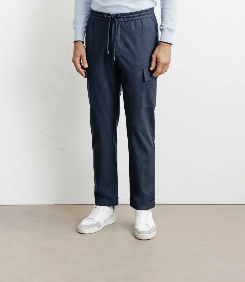 Pantalon cargo marine