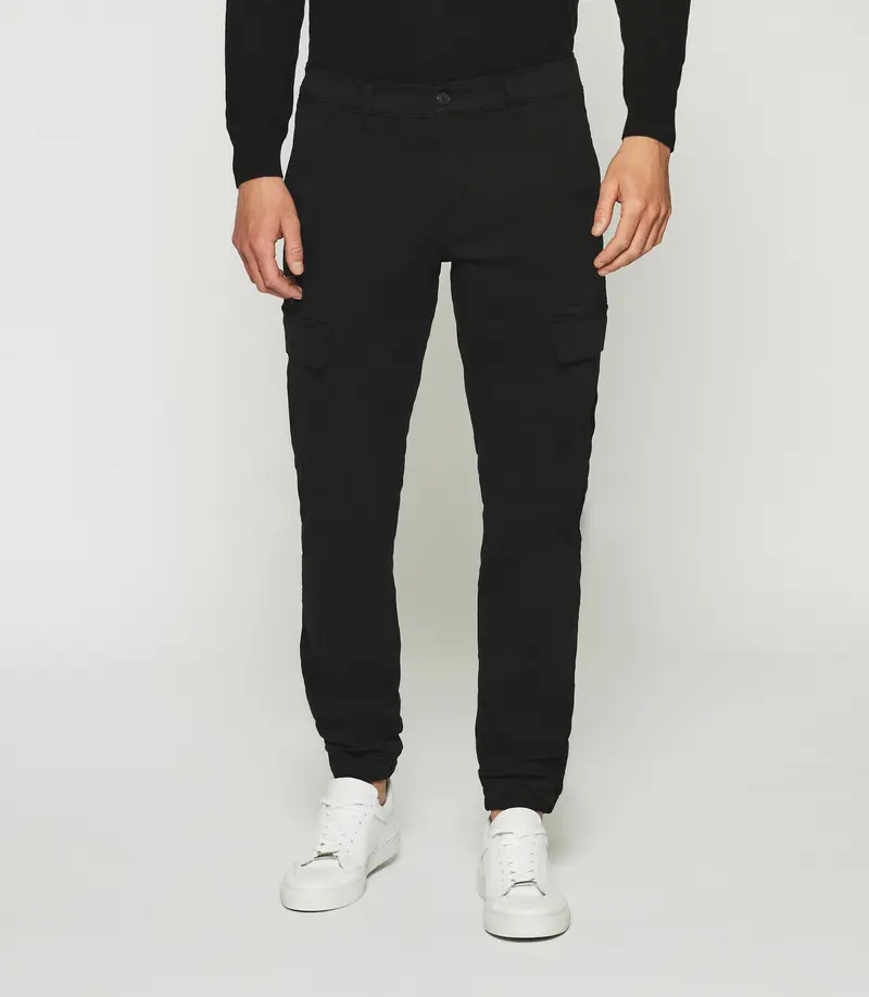 Pantalon cargo noir PEPINO