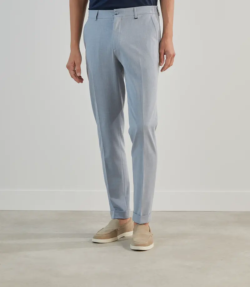 Pantalon casual bleu ciel