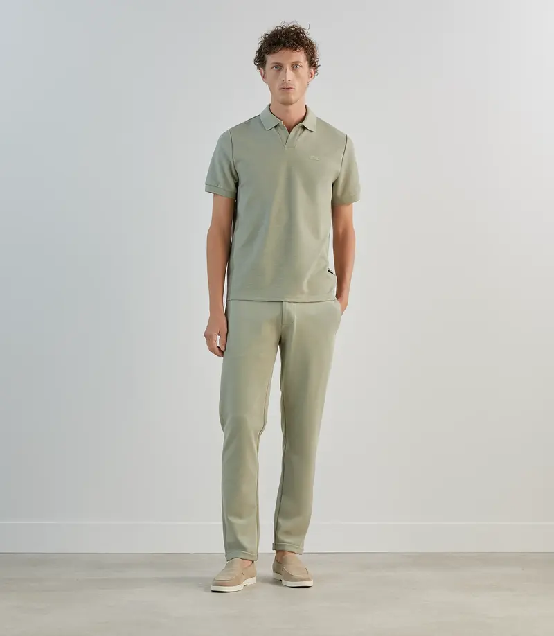 Pantalon casual en maille kaki