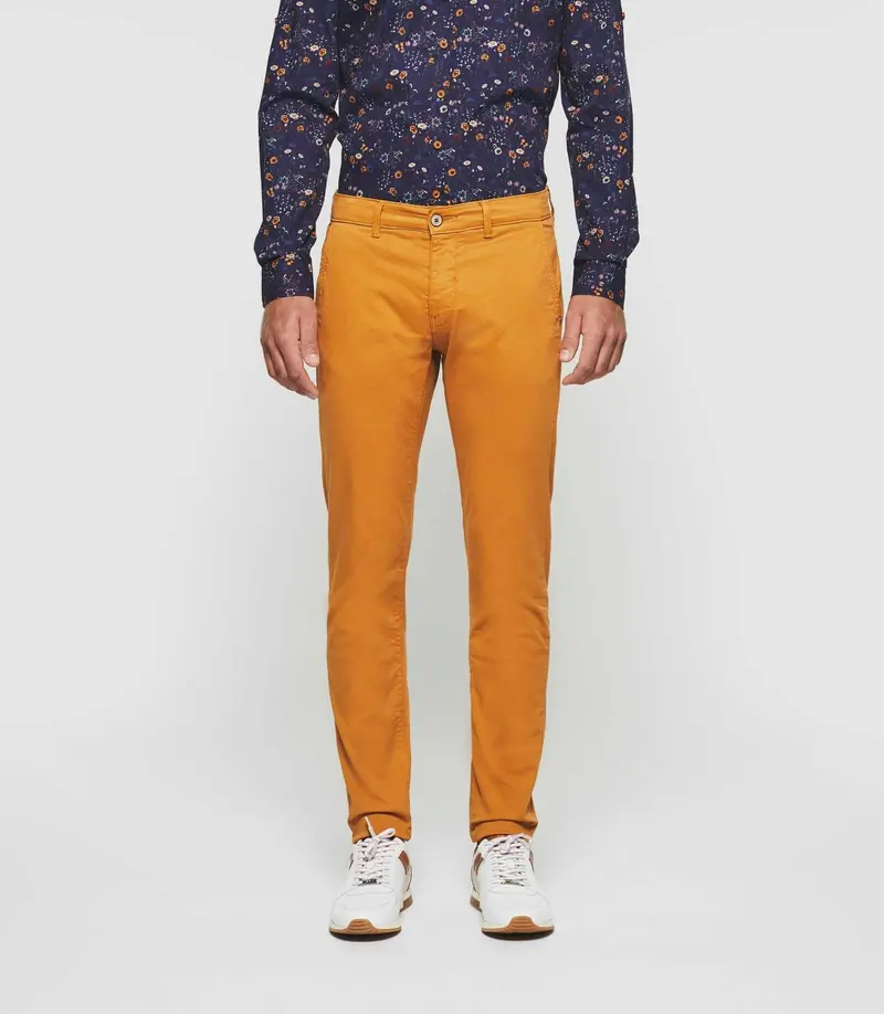 Pantalon casual slim camel "Pachelor"