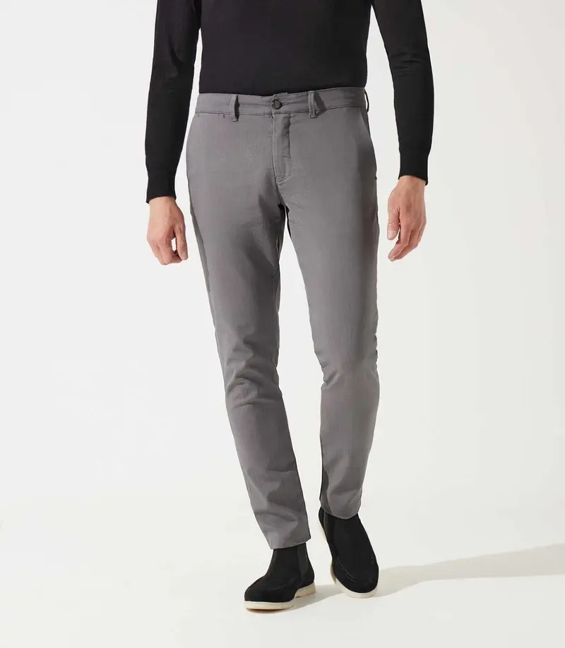 Pantalon chino armuré anthracite VARFAIT