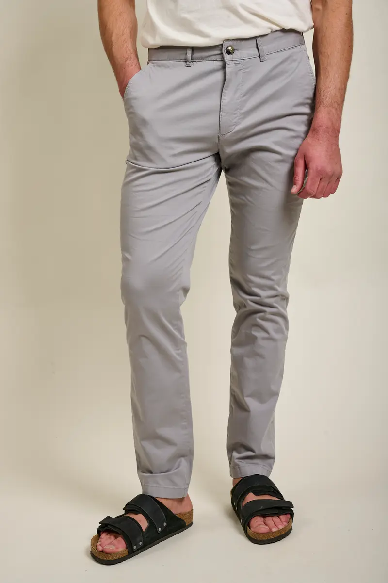 PANTALON CHINO BASIC - ACIER