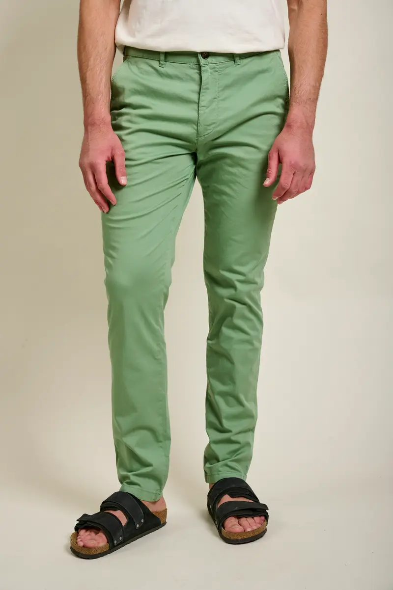 PANTALON CHINO BASIC - SAGE GREEN