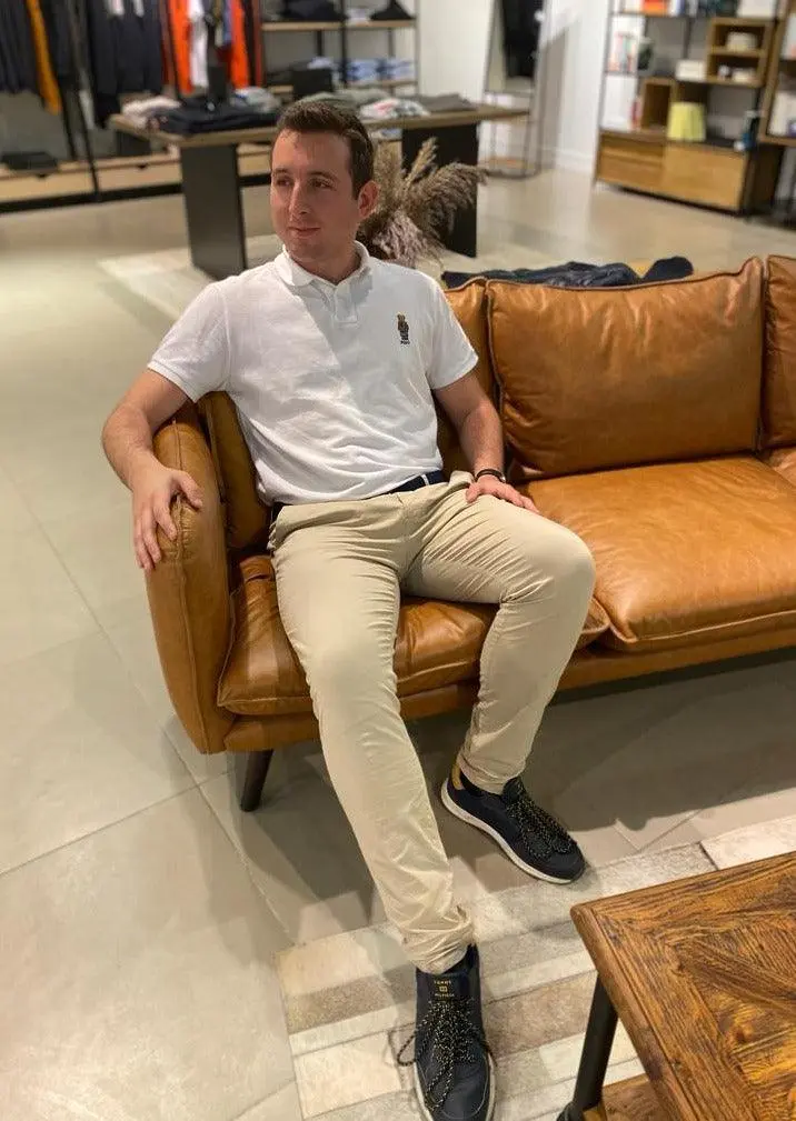 Pantalon chino Georgespaul beige
