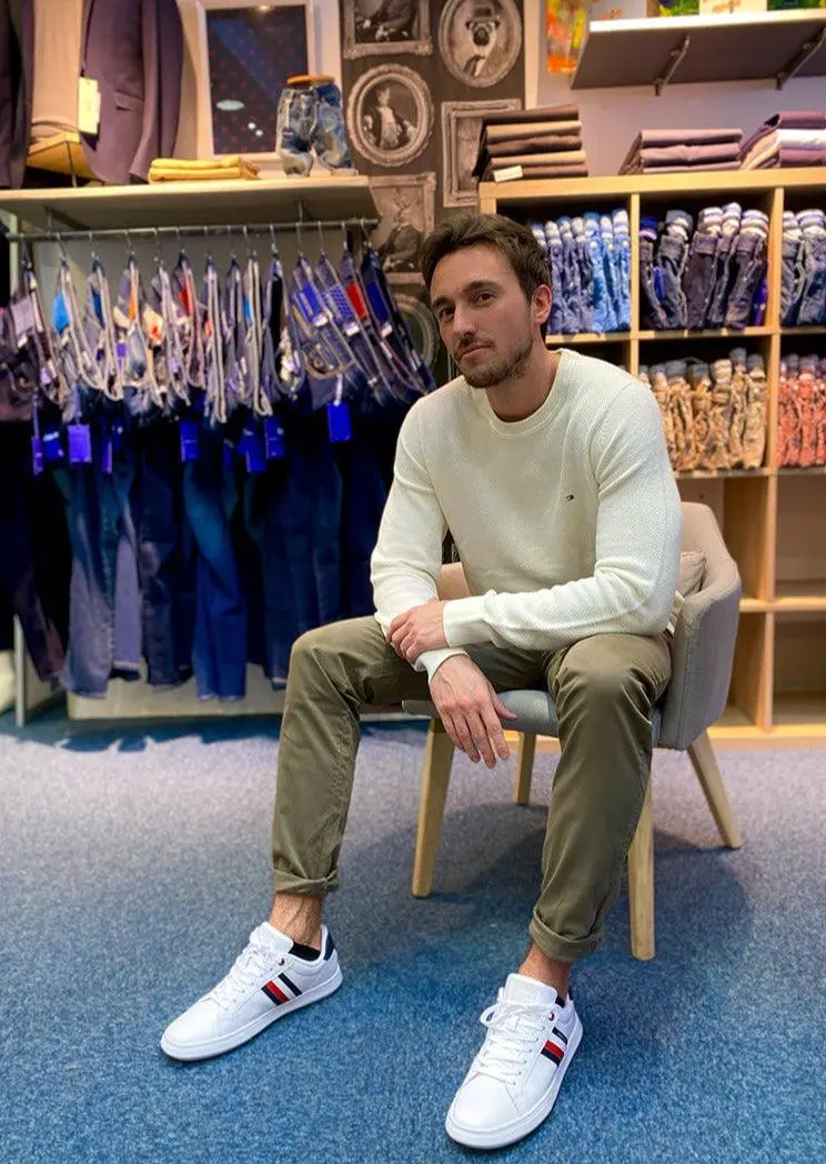 Pantalon chino Georgespaul kakî