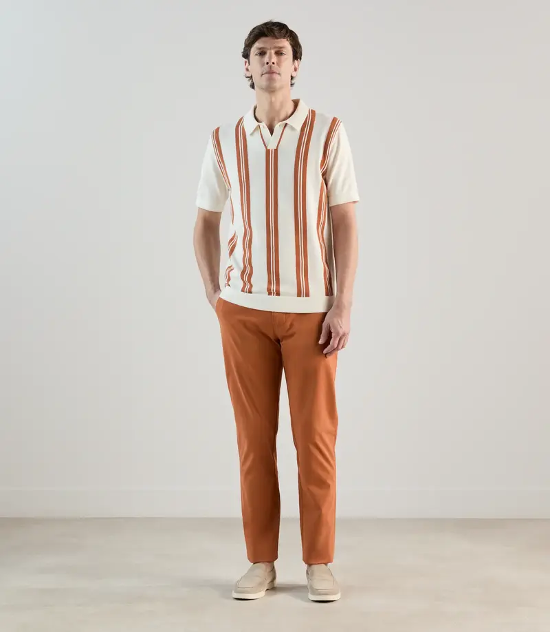 Pantalon chino orange