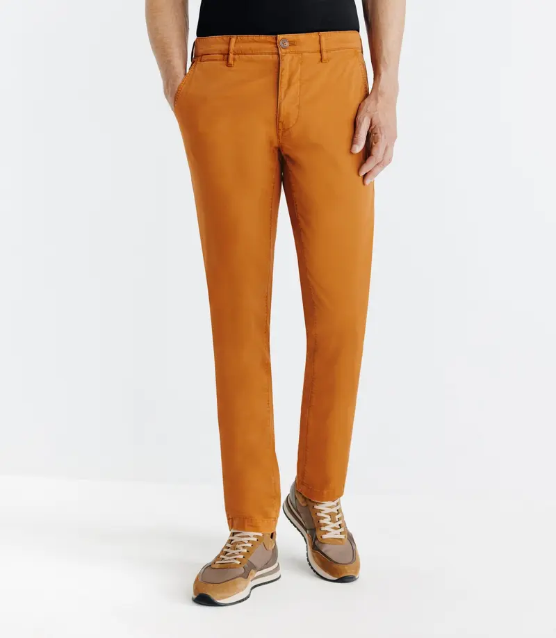 Pantalon chino orange