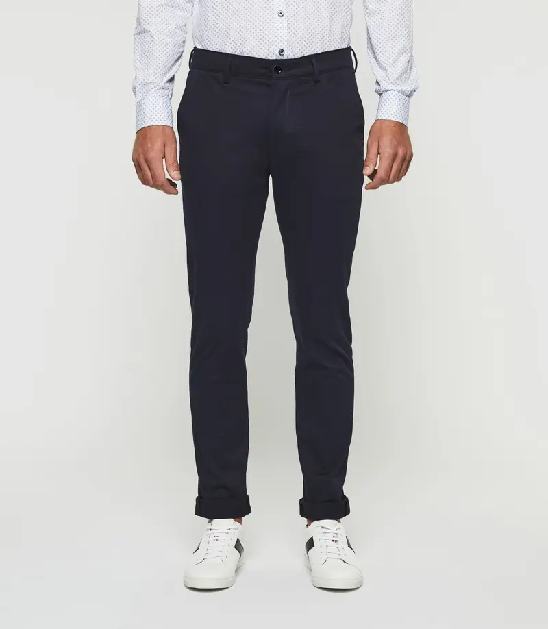 Pantalon chino satin marine PANAMAOUT